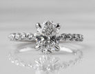 1 9/10ct. t.w. Oval Cut Newborn Lab Created Diamond Engagement Ring in 14K White Gold