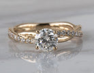 1 1/5ct. t.w. Kessler 81 Round Cut Diamond Engagement Ring in 14K Yellow Gold