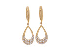 1/3ct. t.w. Diamond Pear Dangle Earrings in 10K Yellow Gold