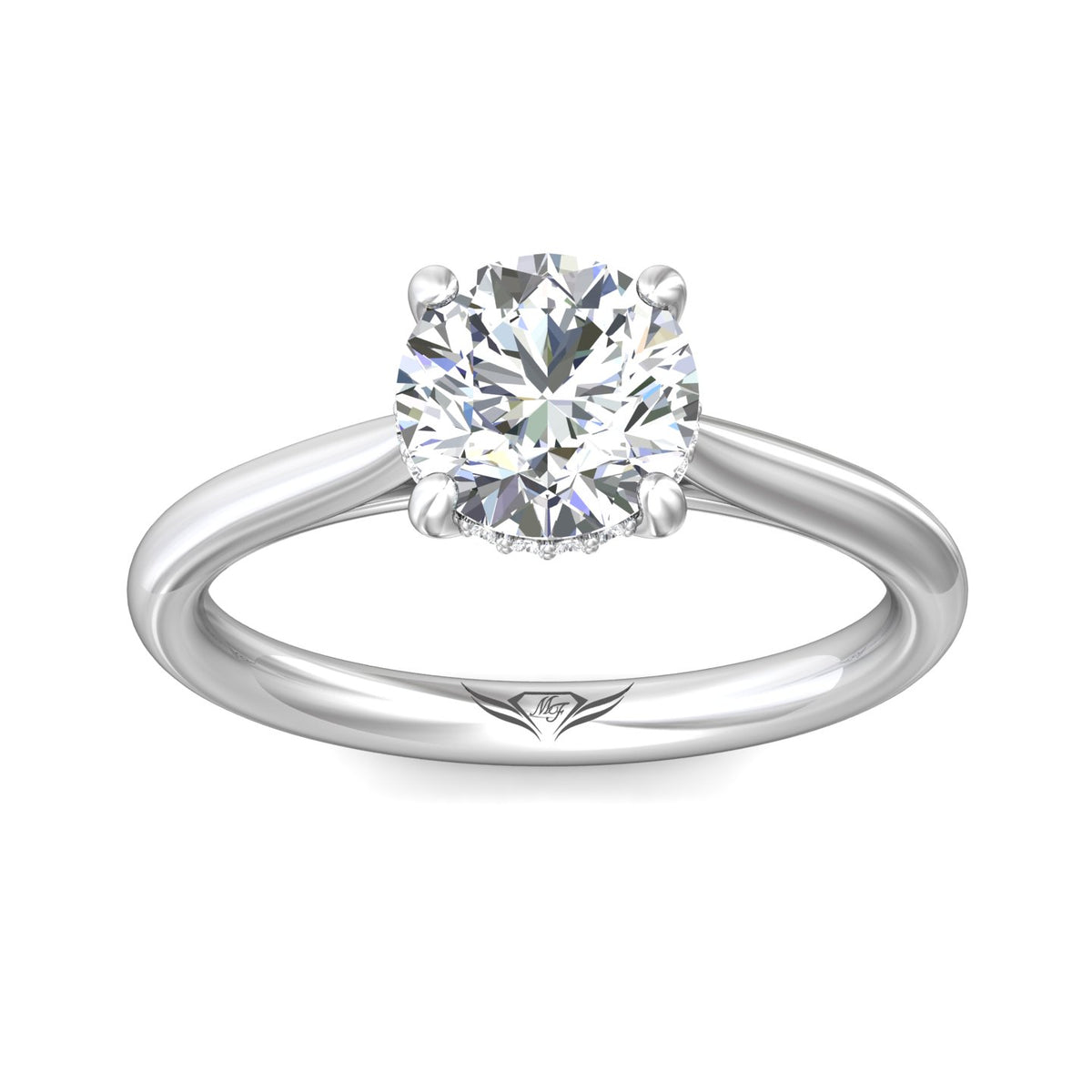 .04ct. t.w. Diamond Engagement Ring in 14K White Gold