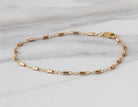 7" Satellite Bar Bracelet in 14K Yellow Gold