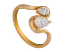 3/4ct. t.w. Newborn Lab Created Diamond Toi et Moi 2-Stone Diamond Ring in 14K Yellow Gold