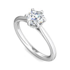 1/14ct. t.w. Round Cut Diamond Engagement Ring in 14K White Gold