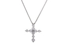 1/2ct. t.w. Newborn Lab Created Diamond Cross Pendant in 14K Yellow Gold