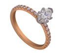 7/8ct. t.w. Marquise Cut Engagement Ring in 14K Yellow Gold