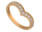 2/5ct. t.w. Chevron Diamond Anniversary Ring in 14K Yellow Gold