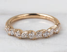 1/2ct. t.w. Marquise and Round Cut Fashion Ring in 14K Yellow Gold