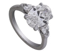 3 1/2ct. t.w. Oval Cut Newborn Lab Created Diamond Engagement Ring in 14K White Gold