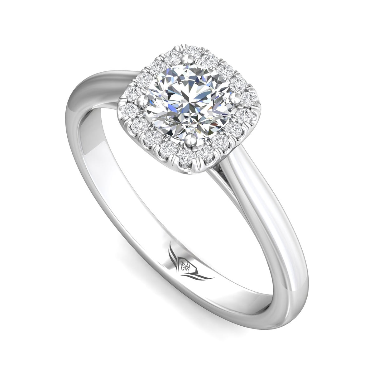 1/7ct. t.w. Diamond Engagement Ring in 14K White Gold