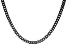 Stainless Steel/Gun-IP Matte Curb Link Chain