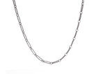 Sterling Silver Oval & Round Open Link Chain