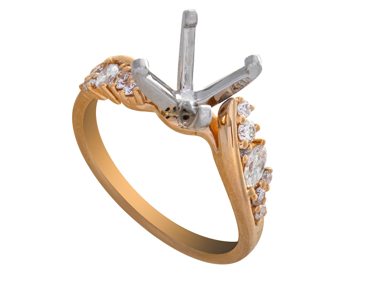 1/3ct. t.w. Diamond Engagement Ring in 14K Yellow Gold