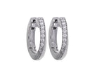 1/4ct. t.w. Kessler 81 Round Diamond Hoop Earrings in Sterling Silver