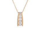 7/8ct. t.w. Diamond 5-Stone Pendant in 14K Yellow Gold