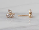 5/8ct. t.w. Newborn Lab Created Diamond Cluster Stud Earrings in 14K Yellow Gold
