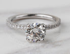 1 1/5ct. t.w. Round Cut Newborn Lab Created Diamond Engagement Ring in 14K White Gold