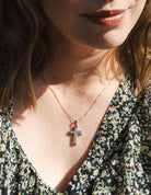 3/4ct. t.w. Diamond Cross Pendant in 14K White Gold