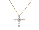 5/8ct. t.w. Newborn Lab Created Diamond Cross Pendant in 14K Yellow Gold