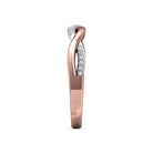 1/10ct. t.w. Round Cut Diamond Wedding Ring in 14K Rose and White Gold