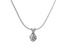 1/2ct. Newborn Lab Created Diamond Pendant in 14K White Gold