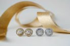 1/2ct. t.w. Diamond Cluster Earrings in 14K White Gold