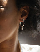 2 1/2ct. t.w. Pear and Round Cut Newborn Lab Created Diamond Drop Earrings in 14K White Gold