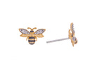 .02ct. t.w. Bee Stud Earrings in Sterling Silver