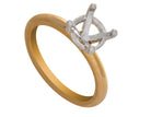 2.4mm Rounded Solitaire Engagement Ring in 18K Yellow Gold