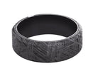 8mm Meteorite and Zirconium Men's Wedding Band
