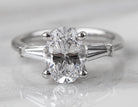 1/3ct. t.w. Baguette Cut Newborn Lab Created Engagement Ring in 14K White Gold
