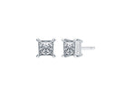 1/7ct. t.w. Princess Cut Diamond Stud Earrings in 14K White Gold