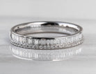 1/2ct. t.w. Baguette and Round Diamond Fashion Ring in 14K White Gold