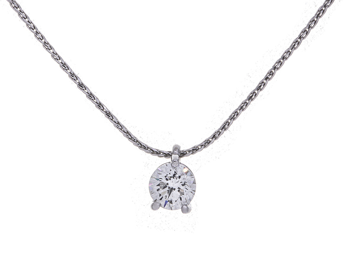 1/2ct. Diamond Raindrop Pendant in 14K White Gold