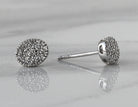 1/4ct. t.w. Oval Shape Newborn Lab Created Diamond Earrings in Sterling Silver
