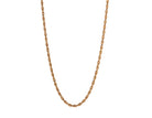 20" Solid Diamond Cut Rope Chain in 10K Yellow Gold