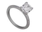 2ct. Cushion Cut Newborn Lab Created Solitaire Engagement Ring in 14K White Gold