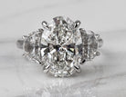 6 1/2ct. t.w. Oval Cut Newborn Lab Created Diamond Engagement Ring in 14K White Gold