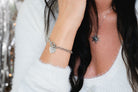 7.25" Heart Toggle Bracelet in Sterling Silver