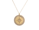 1/3ct. t.w. Diamond Compass Pendant in 14K Yellow Gold