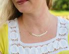 18" Flat Teardrop Necklace in 14K Yellow Gold