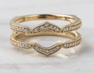 1/4ct. t.w. Diamond Wedding Guard Ring in 14K Yellow Gold