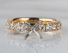 7/8ct. t.w. Round Cut Kessler 81 Diamond Engagement Ring in 18K Yellow Gold