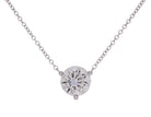 1ct. Round Cut Newborn Lab Created Diamond Pendant in 14K White Gold