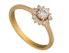 2/5ct. t.w. Round Cut Diamond Engagement Ring in 14K Yellow Gold