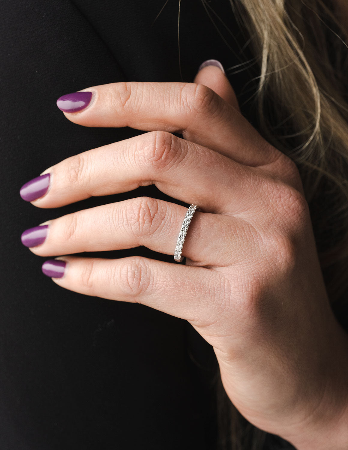 5/8ct. t.w. Diamond Anniversary Ring in 14K White Gold