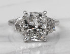 6ct. t.w. Cushion Cut Newborn Lab Created Diamond Engagement Ring in 14K White Gold