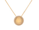1/8ct. t.w. Diamond Disc Pendant in 14K Yellow Gold