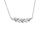 3/4ct. t.w. Diamond Leaf Necklace in 14K White Gold