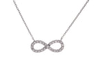 1/4ct. t.w. Diamond Infinity Pendant in 14K White Gold
