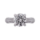 1 1/3ct. t.w. Round Cut Diamond Engagement Ring in 14K White Gold
